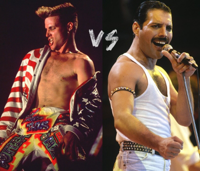 Vanilla Ice and Freddie Mercury of Queen