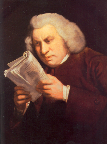 A portrait of Samuel Johnson by Joshua Reynolds