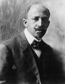 A black and white image of WEB Du Bois