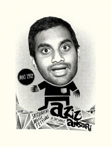 Aziz Ansari Comedy Poster