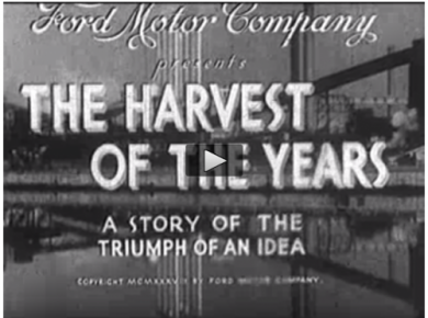 student groups analyze the use of “utopian” themes in a 1937 Ford Commercial