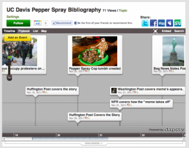 Annotated Bibliographic Timeline of The UC Davis Pepper Spray Incident